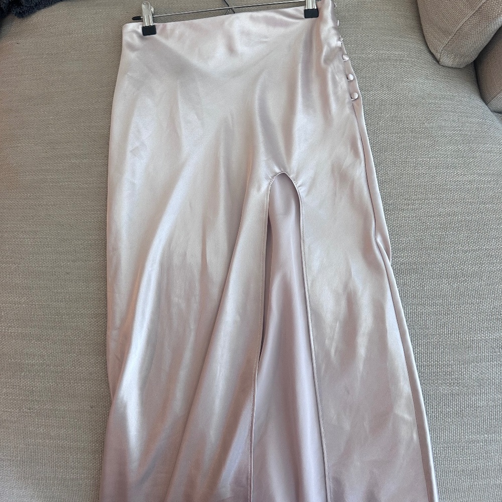 Topshop silk slip skirt
